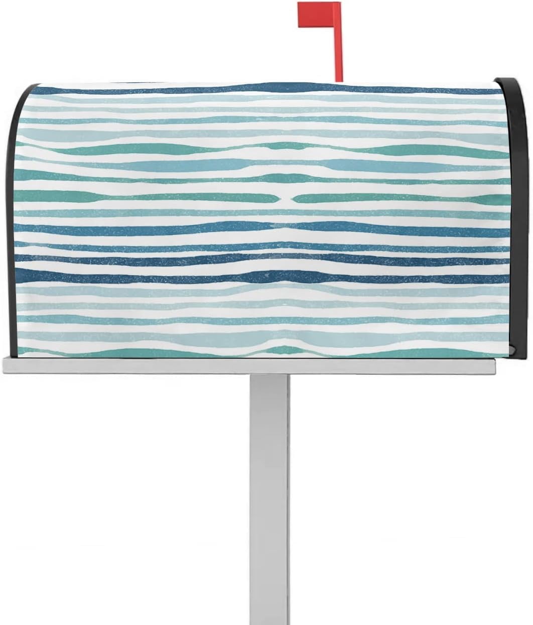 Mailbox Cover, Blue Green Wave Mailbox Wrap Magnetic Mailbox Covers for Garden Yard Outdoor Decoration,Farmhouse Home Mailbox Post Box Cover Wraps Standard Size 18"x21"