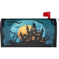 thumbnail image 1 of Mailbox Cover Happy Halloween Funny Scary Halloween Starry Night Haunted House Spooky Pumpkins Bats Full Moon Letter Box Cover Magnetic Mail Wraps Post Garden Decorations 25.5x21 in, 1 of 6