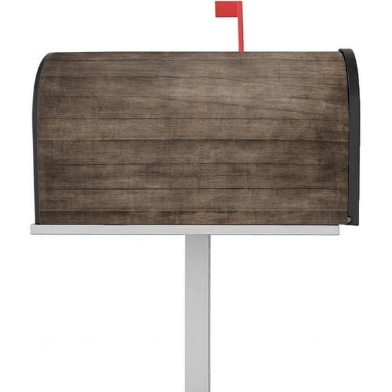 Mailbox Cover Magnetic Mailbox Wraps, Classic Vintage Browm Wood Grain Tree Grain Mailbox Covers Large Size 21x25.5 Inch Mail Wrap Post Letter Box Decoration for Outdoor Gardern Yard