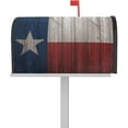 thumbnail image 1 of Mailbox Cover Magnetic Mailbox Wraps, Vintage Wood Texas Flag Mailbox Covers Large Size 21x25.5 Inch Mail Wrap Post Letter Box Decoration for Outdoor Gardern Yard, 1 of 6