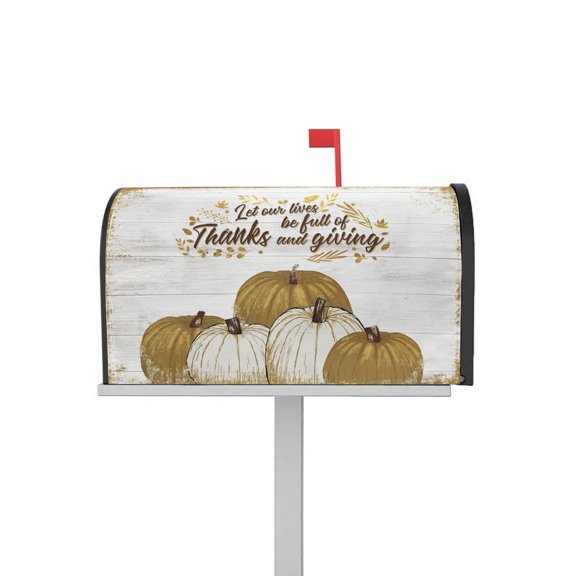 Mailbox Cover Magnetic Post Box Cover Waterproof Durable Mailbox Wraps for Farmhouse Outdoor Garden Home Decor Standard Size 25 X 21in