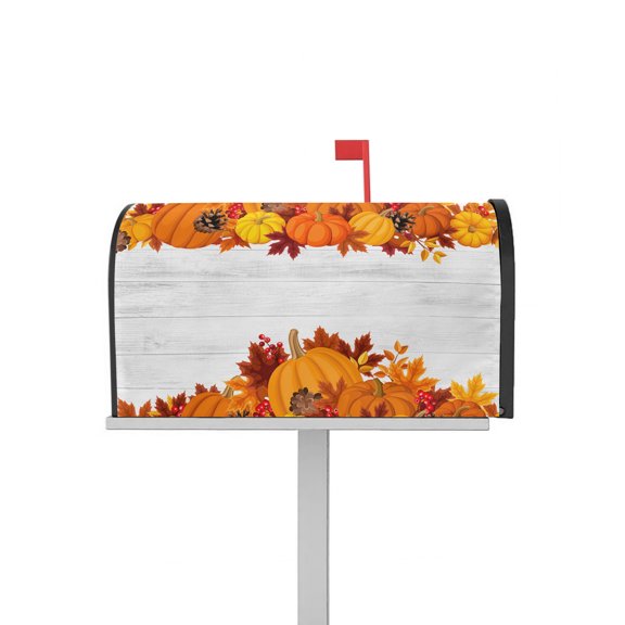 Mailbox Cover Magnetic Post Box Cover Waterproof Durable Mailbox Wraps for Farmhouse Outdoor Garden Home Decor Standard Size 25 X 21in