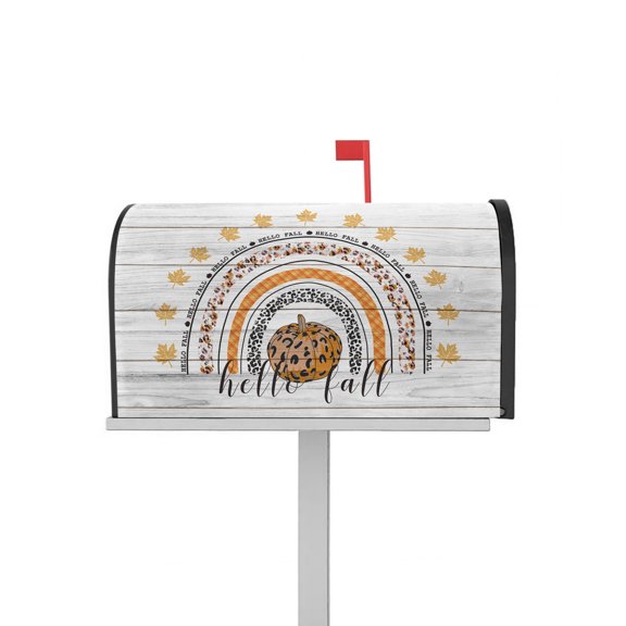 Mailbox Cover Magnetic Post Box Cover Waterproof Durable Mailbox Wraps for Farmhouse Outdoor Garden Home Decor Standard Size 25 X 21in