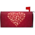 thumbnail image 1 of Mailbox Cover Magnetic Valentine''s Day Paisley Heart Mail Wraps Cover Magnetic 18 x 21 Inch, 1 of 6