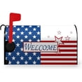 thumbnail image 1 of Mailbox Cover Standard Size Labor Day Magnetic America Old National Flag Mailbox Covers Waterproof Mail Box Covers Post Wraps Letter Box Cover for Home Garden Yard Decor 18x21 Inch, 1 of 6