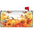thumbnail image 1 of Mailbox Cover, Thanksgiving Pumpkins Mailbox Covers Magnetic Mail Wraps Post Garden Decor 21x18 in, 1 of 6