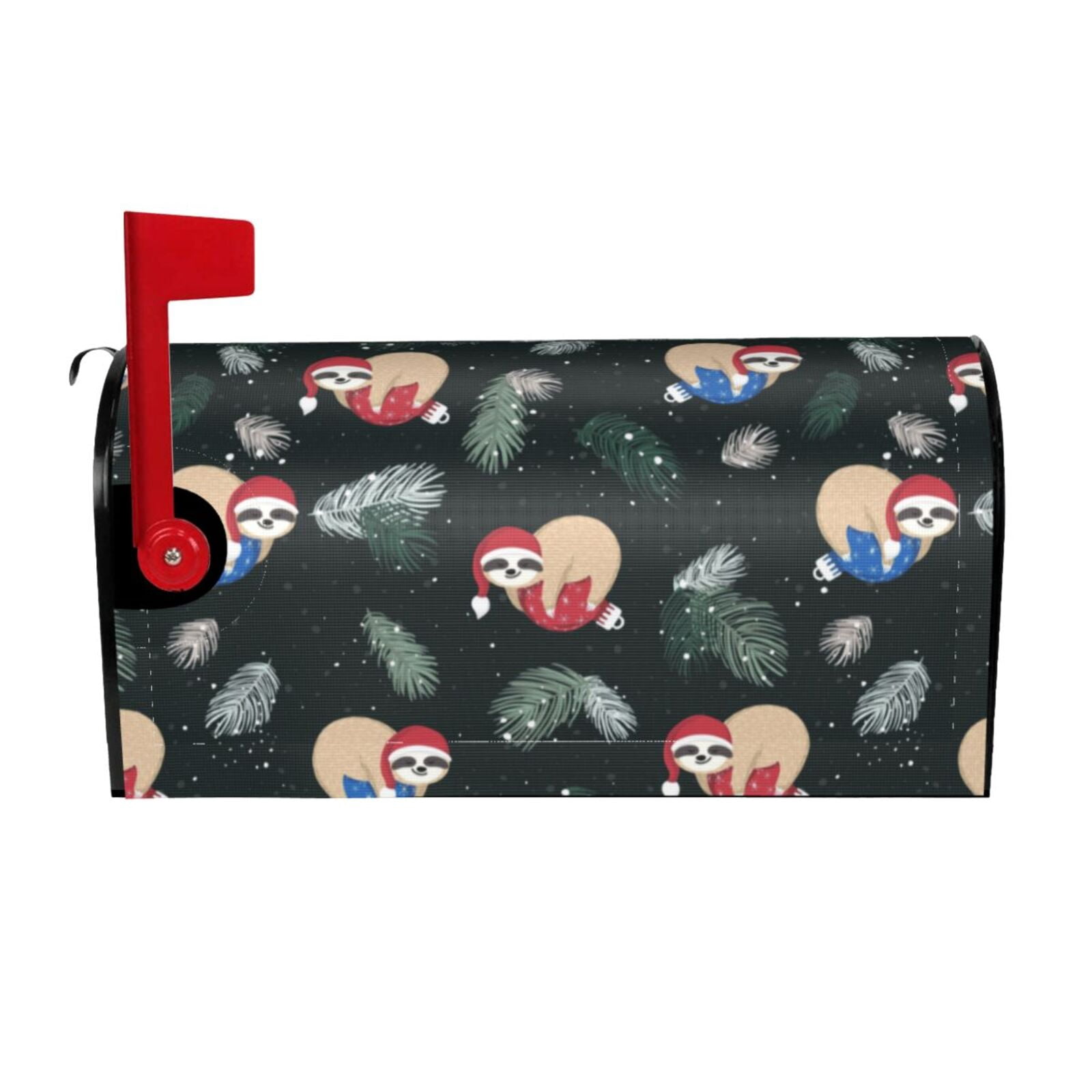 Perinsto Magnetic Mailbox Cover - Waterproof Oxford Cloth With Dog & Flowers Design (21x18") - View #10