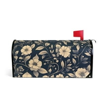 Mailbox Covers Magnetic Large Size Post Box Cover Wrap Outside Waterproof Home Yard Garden Decor Flash Flower and Leaf 25.5x21