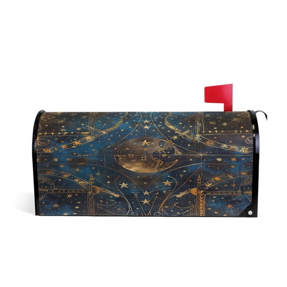 Mailbox Covers Magnetic Large Size Post Box Cover Wrap Outside Waterproof Home Yard Garden Decor Star Line 25.5x21