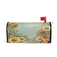 thumbnail image 1 of Mailbox Covers Magnetic Large Size Post Box Cover Wrap Outside Waterproof Home Yard Garden Decor Vintage Sunflowers and Wildflower 25.5x21, 1 of 9