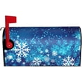 thumbnail image 1 of Mailbox Covers Magnetic Large Size Waterproof Christmas Snowflakes Winter Mailbox Wraps Post Letter Box for Courtyard Garden Yard Fence Decor 25.5x21 in, 1 of 6