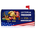 thumbnail image 1 of Mailbox Covers Magnetic Standard Size 250 Anniversary Usa Magnetic Mailbox Cover for July 4th Home Garden Outdoor Yard Decor 21x18 Inch, 1 of 6
