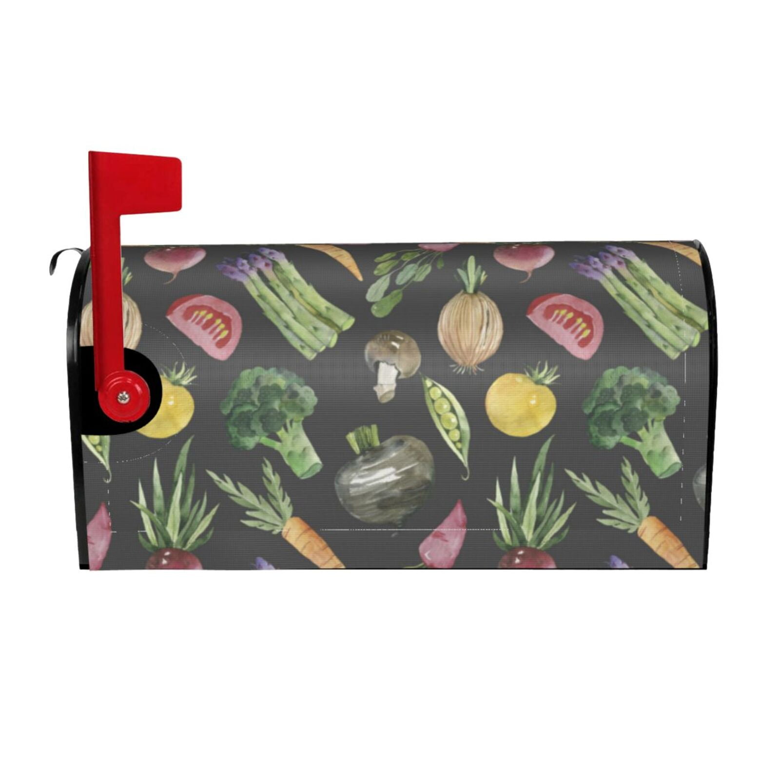 Mailbox Covers Magnetic Standard Size - Asparagu Print vegetable ...