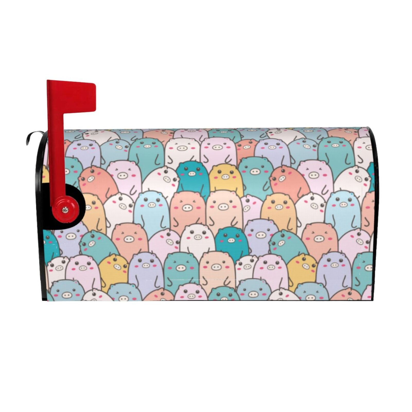 ZZKKO Magnetic Mailbox Cover - Lovely Barred Owl Design, Waterproof, 20.8x18 Inch Standard Size, Seasonal Decoration