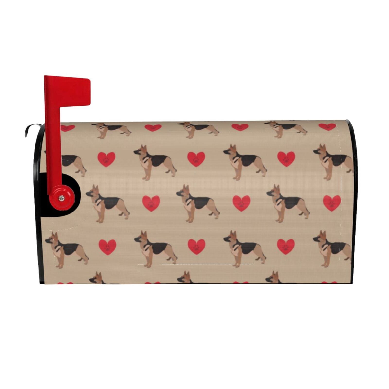 "I Love My German Shepherd" Magnetic Mailbox Cover - Weather-Resistant, Fade-Proof Decor