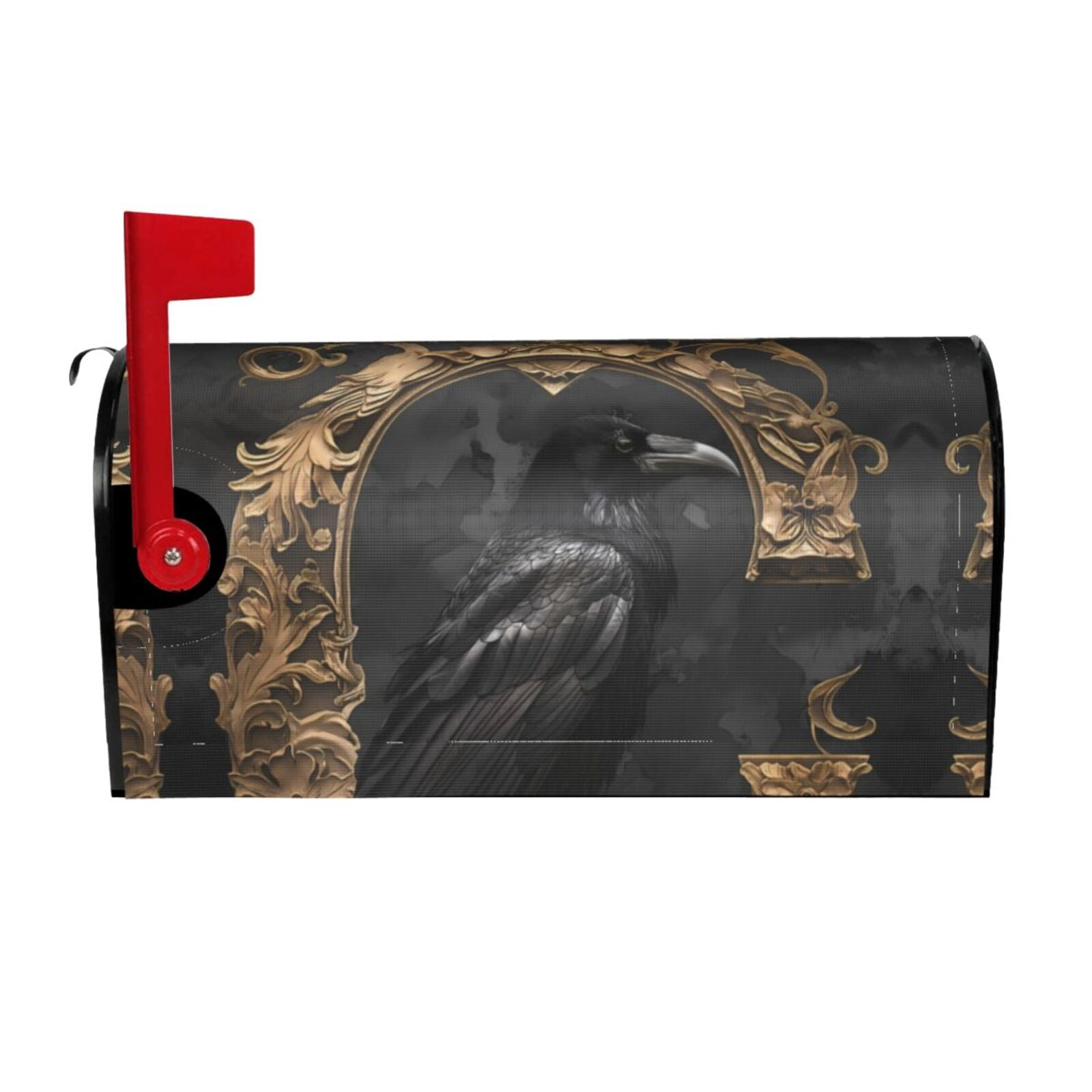 Gothic Mailboxes Mailbox Covers Magnetic Standard Size - Gothic Raven Portrait ...