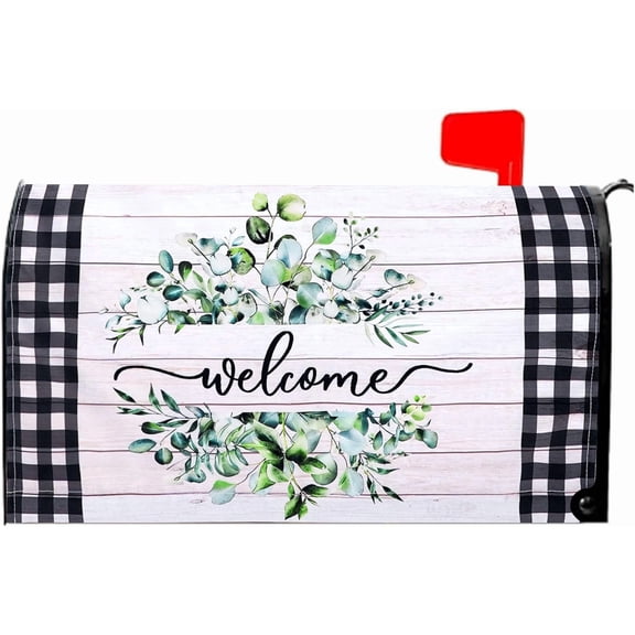 Mailbox Covers Magnetic Standard Size Mail Box Cover 18X21 Inch Spring Floral Home Garden Outdoor Mailbox Decor