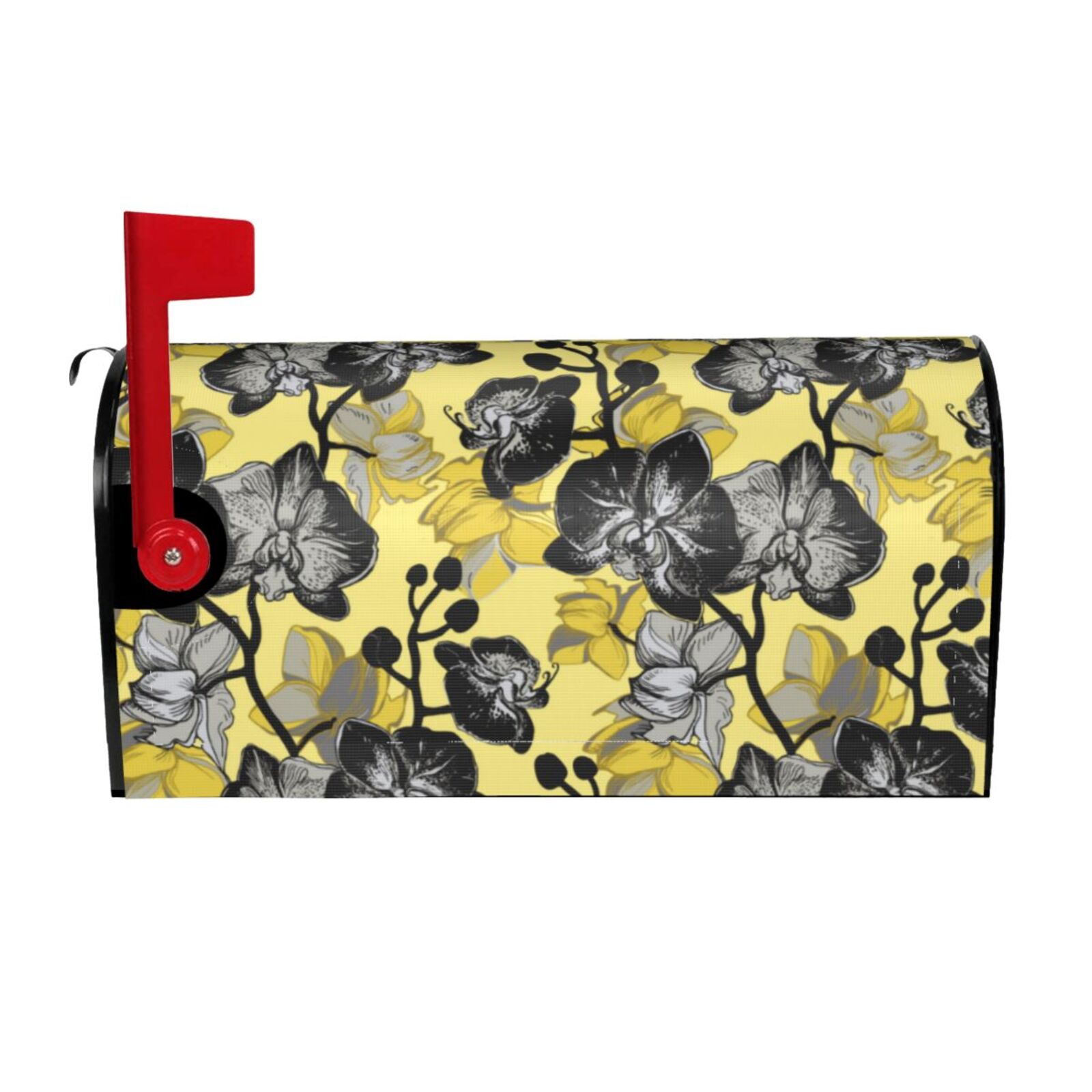 Pink Flamingo Mailbox Cover - Magnetic Waterproof Wrap For Standard US Mailbox, 21x18 Inches