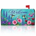 thumbnail image 1 of Mailbox Covers Magnetic Standard Size Spring Summer Welcome Colorful Floral Hummingbird Mailbox Cover for Home Garden Outdoor Yard Decor 21x18 Inch, 1 of 6