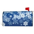thumbnail image 1 of Mailbox Covers Snowflake Blue Winter Christmas Magnetic Letter Post Box Cover Standard Size 21 x 18 Inch Garden Yard Home Decorative, 1 of 6