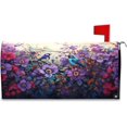 thumbnail image 1 of Mailbox Covers, Spring Purple Flowers Birds Mailbox Covers Oxford Cloth Post Box Cover with Magnetic Strip for Garden Yard Decor, 1 of 6