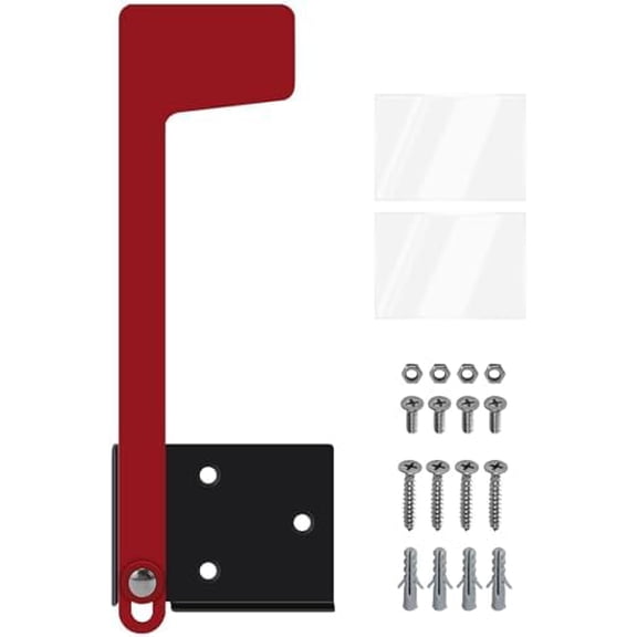 Mailbox Flag Replacement Kit, Galvanized Steel Flag for Mailbox, Mailboxes Accessories, Two-Way Installation Methods for Wood, Wall, Metal, Stone, Mailbox