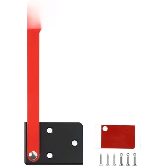 Mailbox Flag Replacement Kit, Metal Flag for Mailbox, Mailboxes Accessories, Red Mailbox Flags Replacement for Metal, Wood, Wall Mailbox (Red)