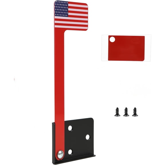 Mailbox Flag Replacement Kit, Red, Universal Fit for Standard Mailboxes, Weather Resistant, Metal Construction