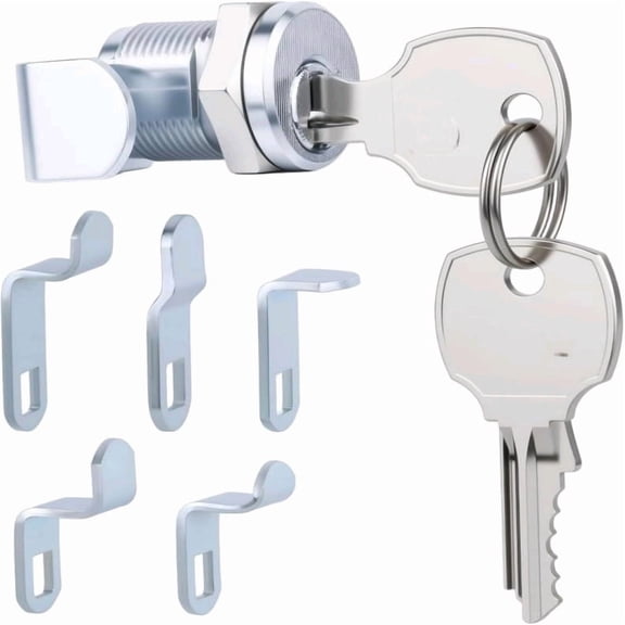 Mailbox Lock, Mailbox Locks with Keys Replacement,Secure Lock with 2 Keys for Almost All Locking Mail Boxes,Comes with 5 Different Lock Plates