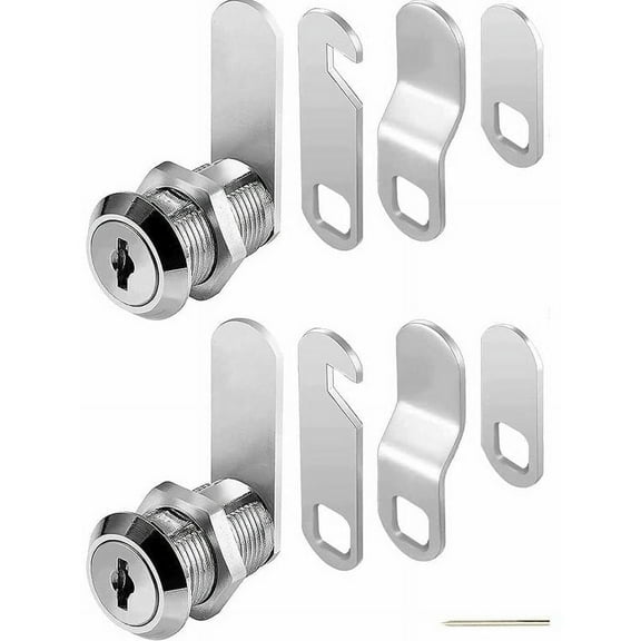 Mailbox Locks Barrel Mailbox Metal Cabinet Locks With 4 Keys Locks 4 Different Locking Plates For Mailbox Drawer Cabinets2 pcs 16mm