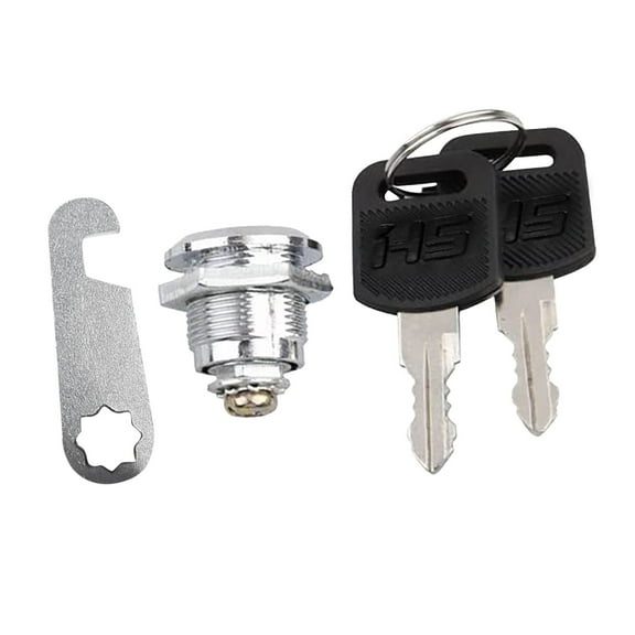 Mailbox Locks,Mailbox Lock with Keys,Security Mailbox Lock,Twist Knob Keyed Locking,Cam Lock,Lever Lock, Lever Lock for mailboxes,Cupboard Doors,Home Safety Door Lock(Silver)