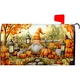 thumbnail image 1 of Mailbox Magnetic Covers Fall Gnome Mailbox Wraps Thanksgiving Pumpkin Post Box Cover Autumn Maple Leaf Letter Box Cover for Garden Yard Standard Size 21x18 Inch, 1 of 6