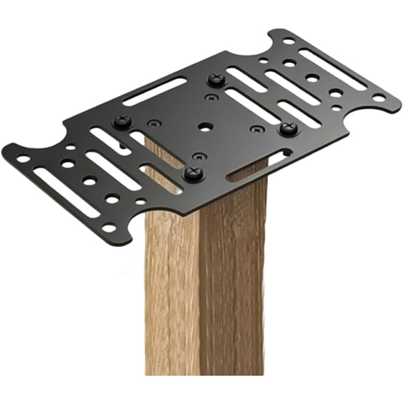 Mailbox Mounting Bracket - Universal Support Plate, Adjustable Installation Base, Heavy Duty Post Adapter - Secure Attachment Hardware for Residential Curbside and Garden Use