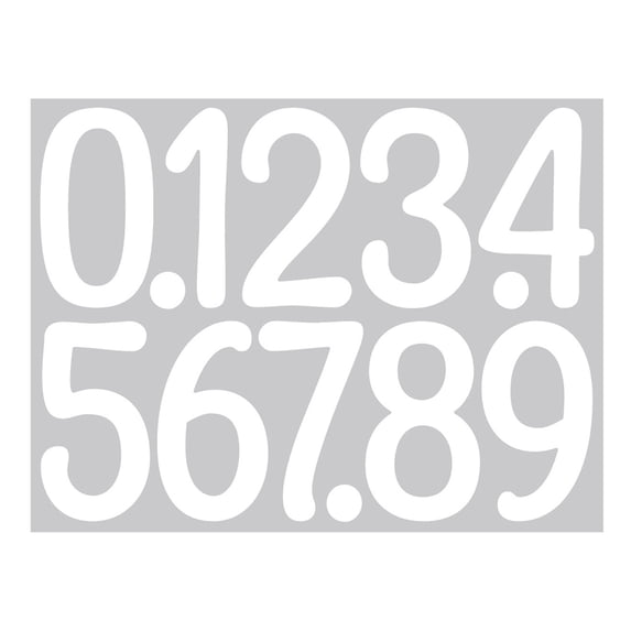 Mailbox Number Stickers, Self-Adhesive Address Number Decals, Durable 0-9 Digits, Vinyl House Number Stickers for Door, Window, Home, Business, Apartment, Outdoor, Indoor Labeling