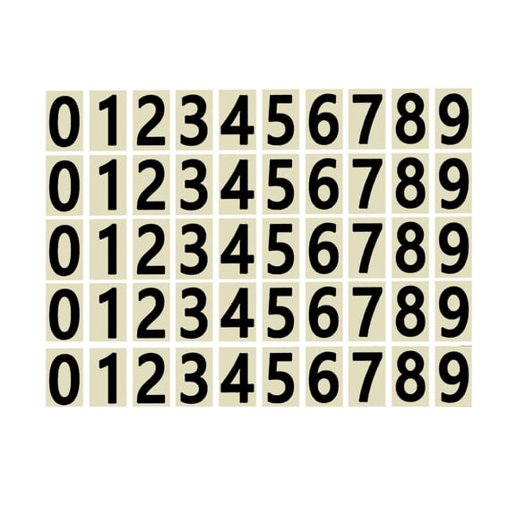 Mailbox Numbers For Outside 5 Sets 0-9 Reflective Number Stickers Strong Adhesive Vinyl Address Numbers For Houses (2/3/4inch)