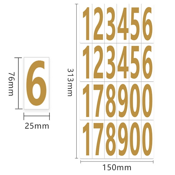 Mailbox Numbers For Outside Mailbox Numbers Number Decals Address Numbers For House Number Labels Stick On Numbers Address Numbers Sticker Numbers Small Number Stickers Reflective Mailbox Silver