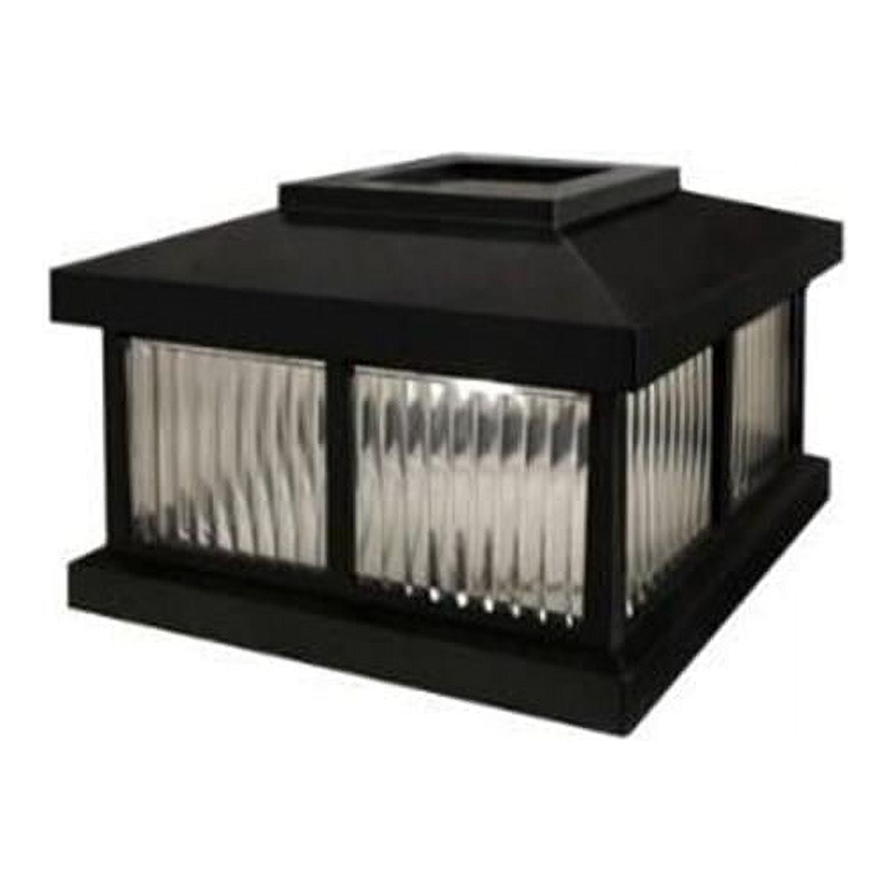 Mailbox Post Solar Cap Black