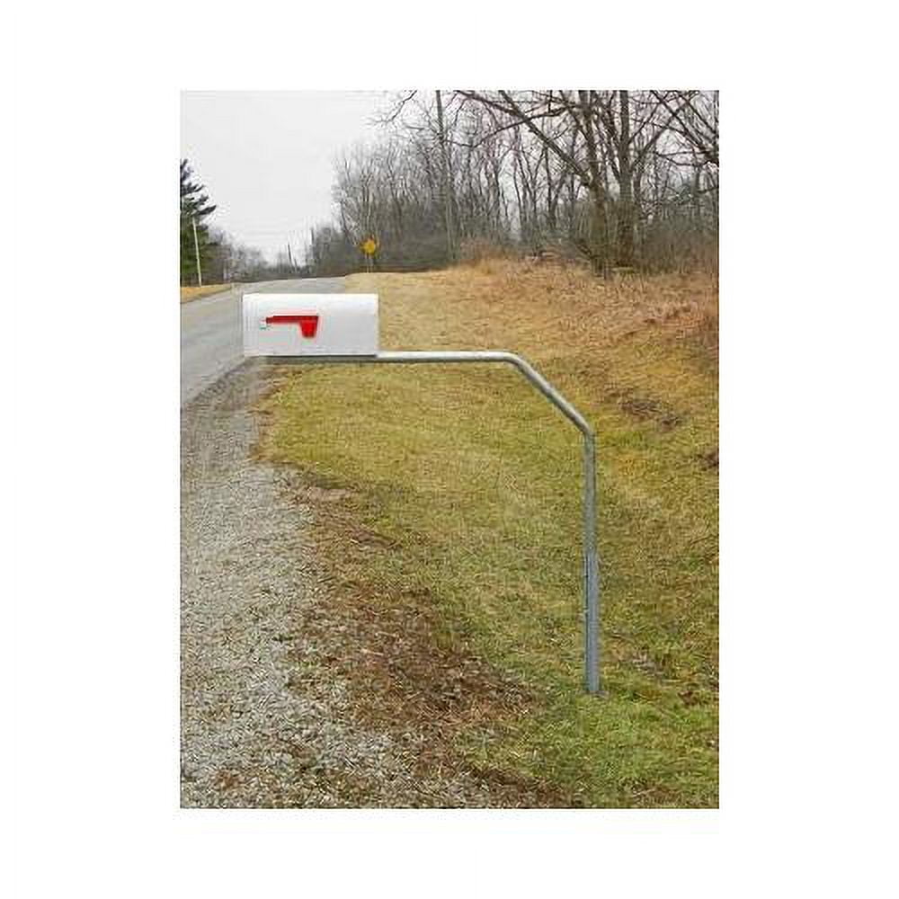 Mailbox Support, 48Inch Arm, Galvanized Steel Mailbox Post Swings Away
