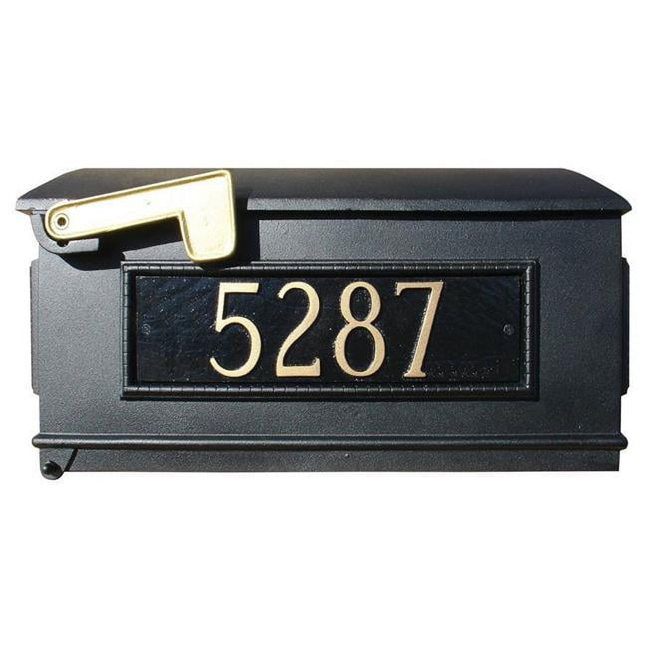 Lewiston Black Cast Aluminum Post Mounted Mailbox