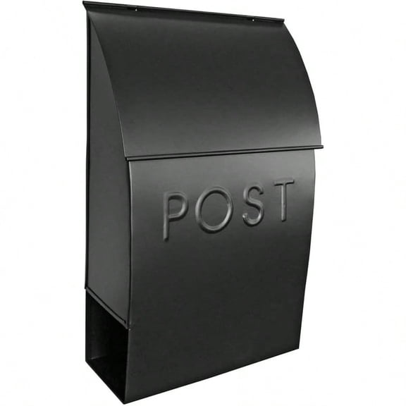 Mailboxes For Outside Wall Mount 15 X 10 X 4 Inches Black Wall Mounted Mailbox And Newspaper Holder Waterproof Mailbox For Door The Milano Mailbox