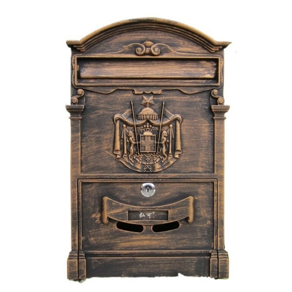 Mailboxes for Homes Wall Mailbox Wall Mount Large Capacity Lockable Mailbox Vintage Metal Mailbox