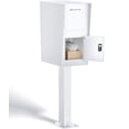 thumbnail image 1 of Esheno Secure Locking Mailbox Galvanized Steel with Combination Lock Key Anti Theft Rainproof for Packages Mail White, 1 of 7