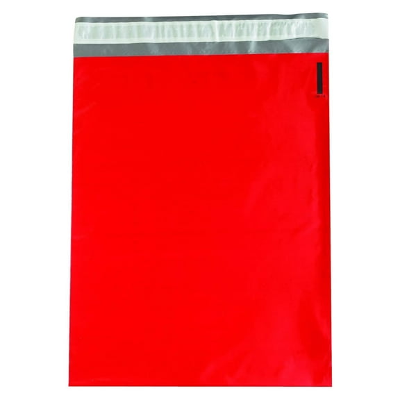 Bilot Mailer Envelopes, 12' x 15 1/2', Red, Self-Seal with Tear Strip, Waterproof and Puncture Resistant, for Packing, Mailing, and Shipping, Pack of 100