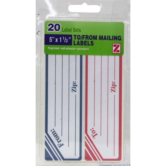 Mailing Label 20 Count