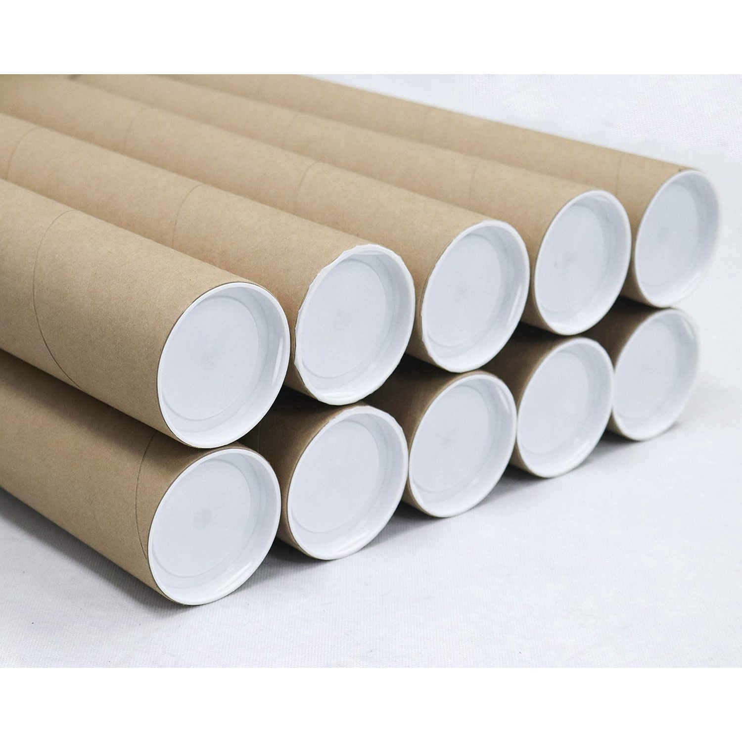 MagicWater 3x36 Inch Kraft Mailing Tubes - 4 Pack For Posters & Documents