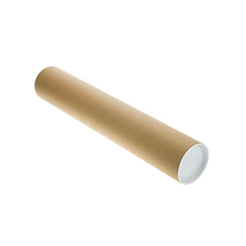 Mailing Tubes with Caps, 4 inch X 30 inch usable length (3 Piece Pack)