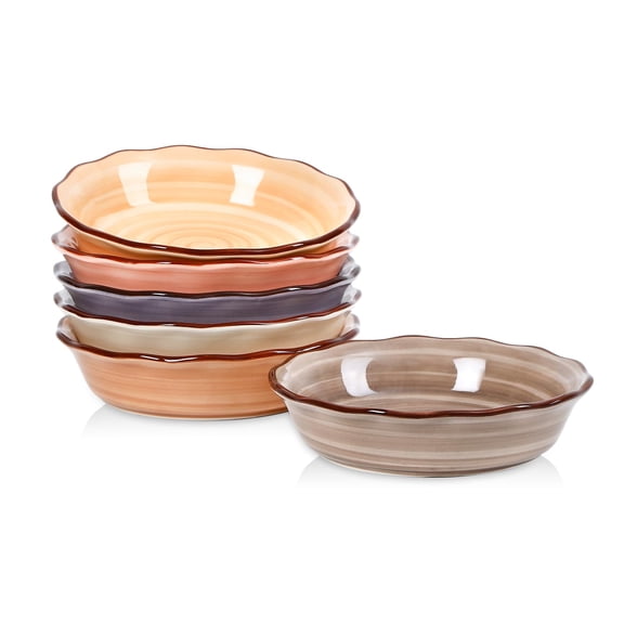 Maillard 6 Inch Ceramic Mini Pie & Tart Pans Set of 6