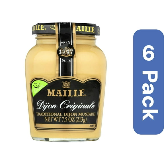 Maille All Natural Dijon Mustard 7.5 oz (Pack of 6)