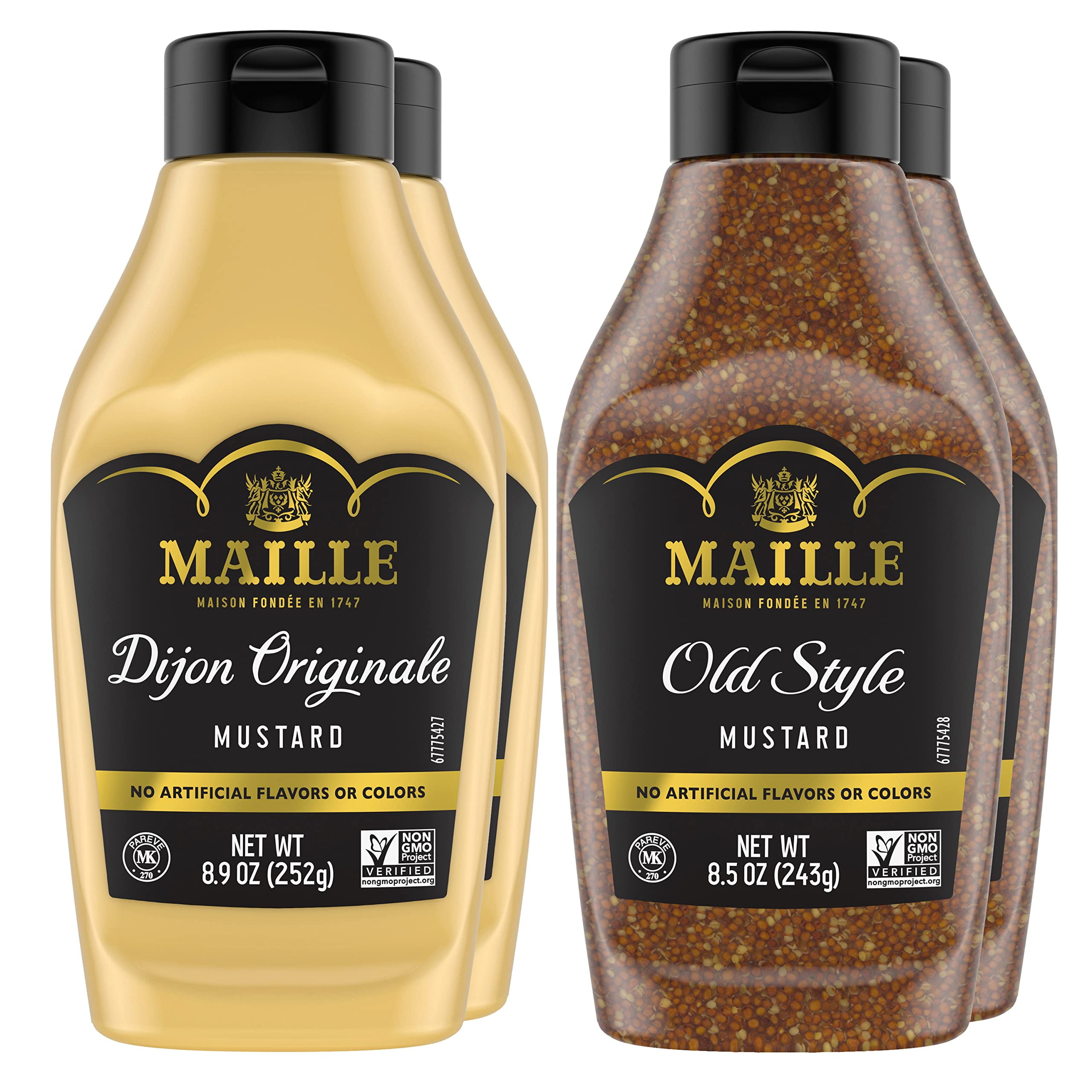 Maille Dijon Mustard Squeeze SE33 Condiment Variety Pack Dijon