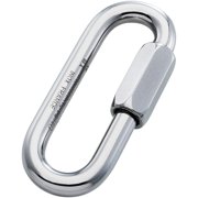 Maillon Rapide Quick Link Long Plated Carabiner Steel - 8mm 5/16" - Pack of 1